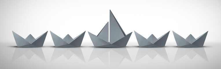 Idea of Individual Excellence and standing out of the competition as a business metaphor for better...