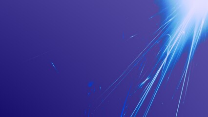 Futuristischer Lichteffekt in hell leuchtender Energiestruktur, blau, Geschwindigkeitseffekt,...
