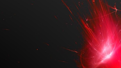 Futuristischer Lichteffekt in hell leuchtender Energiestruktur, rot, pink, Geschwindigkeitseffekt,...