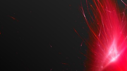 Futuristischer Lichteffekt in hell leuchtender Energiestruktur, rot, pink, Geschwindigkeitseffekt,...