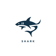 shark logo design concept icon symbol template