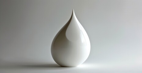 Minimalist Modern Vase on Grey Surface