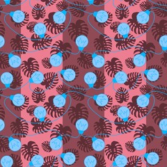 Summer party print seamless bulbs illumination pattern for fabrics and linens