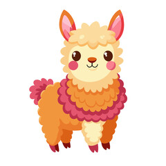 Brighten Your Designs with Cheerful Alpaca Vector Illustrations
