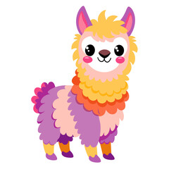 Brighten Your Designs with Cheerful Alpaca Vector Illustrations