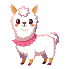 Brighten Your Designs with Cheerful Alpaca Vector Illustrations