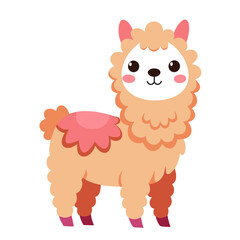 Brighten Your Designs with Cheerful Alpaca Vector Illustrations