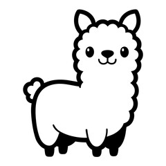 Brighten Your Designs with Cheerful Alpaca Vector Illustrations