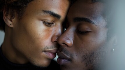 This image shows a close-up view of a person's ear with a small earring, accompanied by a partial view of curly hair, highlighting a fashionable and modern style.