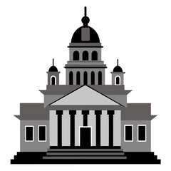 Stunning City Hall Vector Silhouette Free Download & Design Inspiration