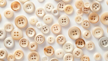 Crafting Buttons and Needles: A Vintage Sewing Supply Set