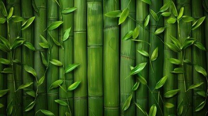 Obraz premium Bamboo forest in the morning