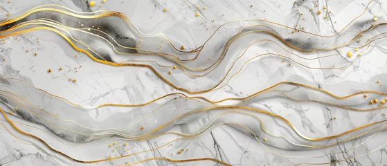 Fotobehang Abstract Background of Marble Texture with Flowing Curves  © Absent Satu