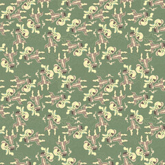 Unique abstract seamless pattern with hand drawn faces patterns for textile, texture, apparel things, wallpapers