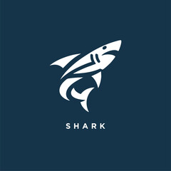 shark logo design concept icon symbol template