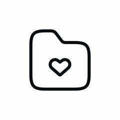 folder heart love file icon