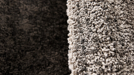 Fototapeta premium Gray carpet texture background close up