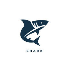 shark logo design concept icon symbol template