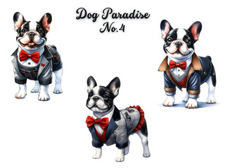 three French Bulldog 