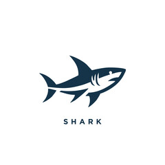 shark logo design concept icon symbol template