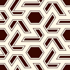 Contemporary geometric pattern. Geo ornament. Repeated figures. Modern background. Seamless surface abstract design. Minimalist wallpaper. Simple digital paper, textile print. Vector art