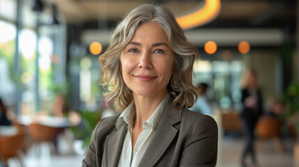 Portrait of a beautiful businesswoman in smart business suit