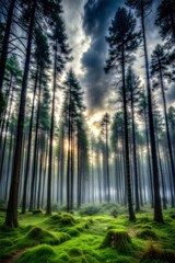 Fototapeta premium The gloomy forest