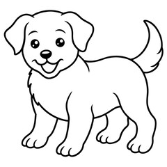 Adorable Puppy Vector Illustration: Capturing Playfulness in Art
