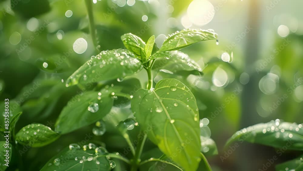 Aufkleber an image of a greenhouse equipped with remote climate control systems allowing for precise manipulat