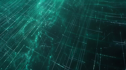 Obraz premium Cyber Network Matrix