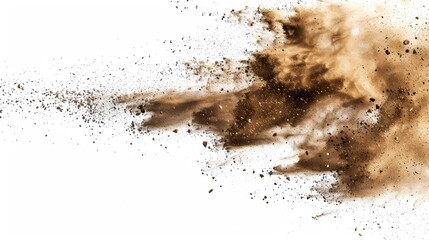 Dust Explosion Abstract Background, Generative AI