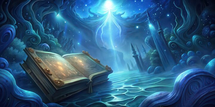 of the famous book 'Twenty Thousand Leagues Under the Seas' , submarine, underwater, adventure, Jules Verne, ocean, science fiction, exploration, deep sea, marine life, Nautilus, literary