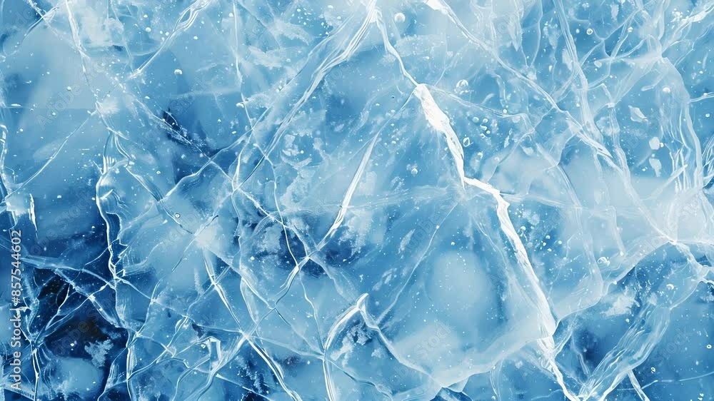 Poster icy veins the ice seems to have s of vibrant blue running through it creating a mesmerizing and almo