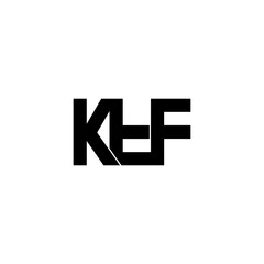 ktf initial letter monogram logo design