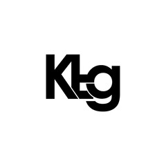 ktg lettering initial monogram logo design