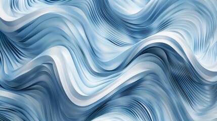 Abstract Blue Wave Texture Generative AI