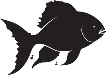 Set of the Fish silhouette
