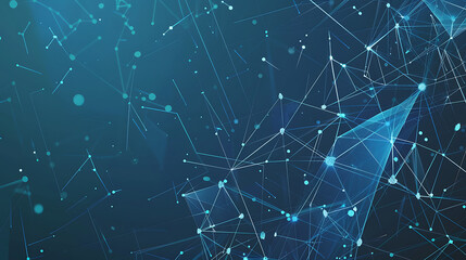 Obraz premium Complex Abstract Technology Network Background