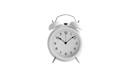 Alarm clock on a transparent background