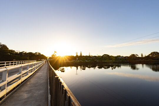 Sunrise over Simpsons Creek at Brunswick Heads