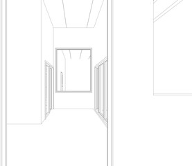 3D illustration of residential project