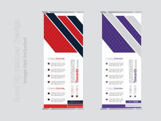 unique and eye catching roll up banner design and template 