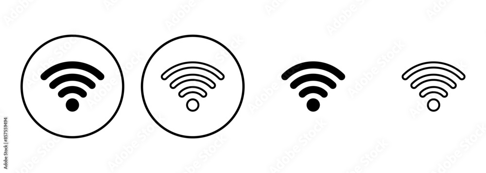 Poster wifi icon set. signal vector icon. wireless icon vector
