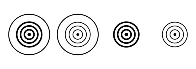 Target icon set. goal icon vector. target marketing icon vector