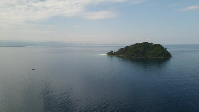 The aerial view of Tunku Abdul Rahman Marine Park in Malaysia