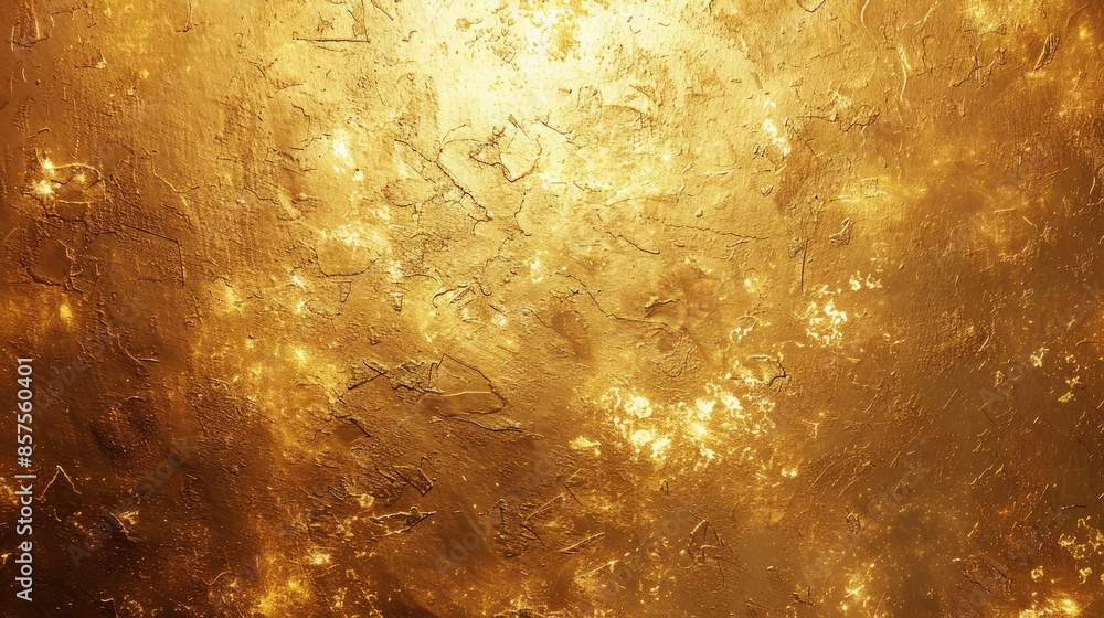 Poster a gold background with a lot of light shining on it. generate ai image