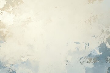 Abstract Painting with Light Blue and Beige Tones