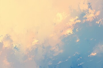 Abstract Painting of a Cloudy Sky