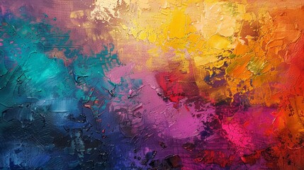 Obraz premium Abstract oil painting texture displayed on canvas.