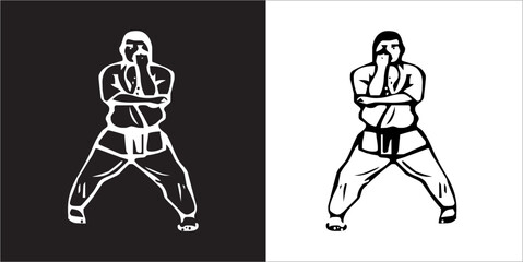  IIlustration Vector graphics of martial art icon